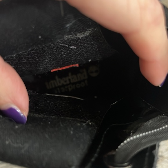 EEUC Timberland Black Patent Waterproof Boots - Picture 7 of 11